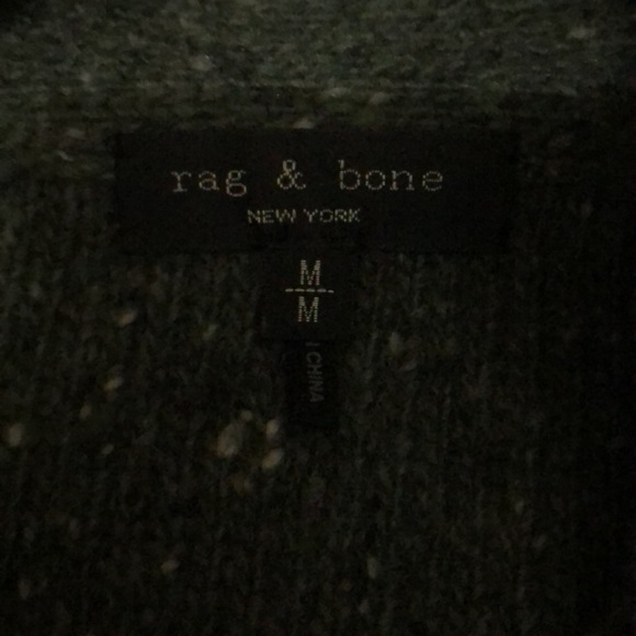 Rag & bone gorgeous knit sweater! Great leather woven buttons. Big puff sleeves! - Picture 4 of 7
